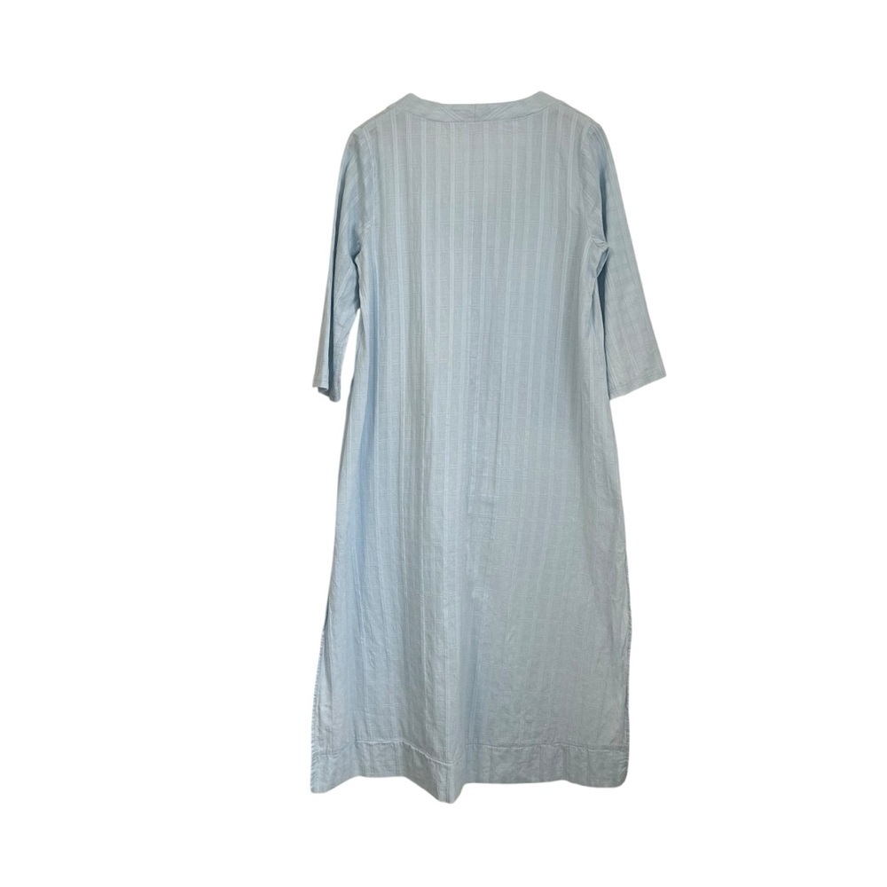 Pomander Place Tuckernuck Carolina Caftan Maxi Dress Swim Cover-up Sz Med Blue - Picture 3 of 9